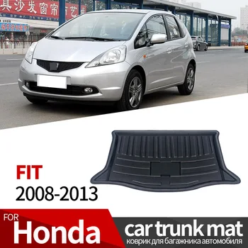 Gövde Mat Honda FIT 2008-2013 İçin Arka Boot Araba Astar Zemin Tepsisi Bagaj Kapağı Koruyucu EVA Kauçuk Aksesuarları