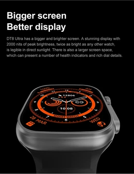 2022 Dt8 Ultra Smartwatch Iwo Spor Erkekler Dokuma Sıcaklık Nfc Gps BT Çağrı Akıllı izle Apple Android Telefon İçin Serisi 8 Pk W27 7 3