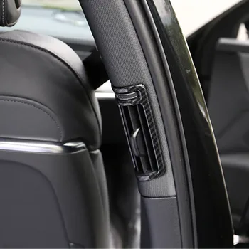 ABS B Pillar Hava Çıkış Çerçeve Dekorasyon Kapak Trim 2 Adet İçin Audi A6 C8 2019 Araba İç Aksesuarları 3