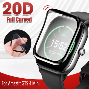 4 Adet Yumuşak Ekran Koruyucu Amazfit GTS 4 Mini Smartwatch koruyucu film Anti-paramparça Tam Kapak Hualaya Amazfit GTS 4