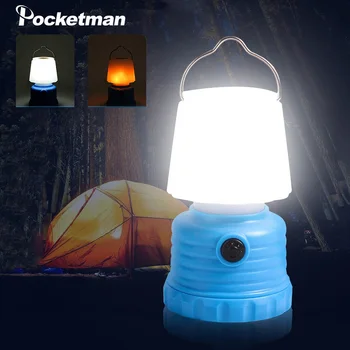LED kamp ışık taşınabilir alev lambası açık mobil lamba gece lambası kamp lambası çadır ışığı acil ışık kullanımı 3 * AAA pil