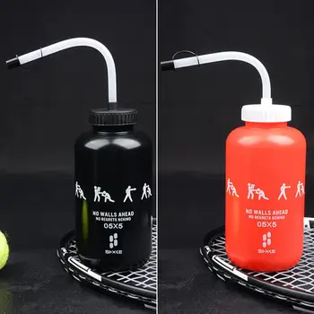 Boks Su Şişesi Kolay Sıkılabilir Spor Su Bardağı Hokeyi Boks Şekli Su Şişesi Litre spor ekipmanı Bisiklet Yürüyüş Kampı 1