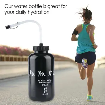 Boks Su Şişesi Kolay Sıkılabilir Spor Su Bardağı Hokeyi Boks Şekli Su Şişesi Litre spor ekipmanı Bisiklet Yürüyüş Kampı 2