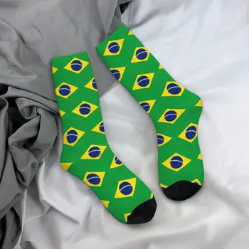 Brezilya Bayrağı Çorap Erkekler Kadınlar Komik Mutlu Çorap yüksek kaliteli yay Yaz Sonbahar Kış Çorap Hediyeler 2