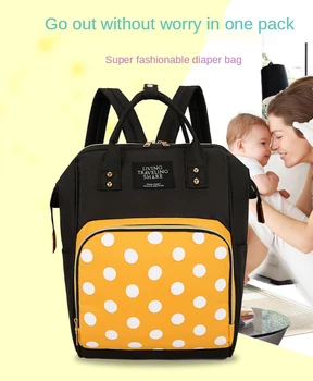 Bebek bezi çantası Sırt Çantası Büyük Kapasiteli Çok Fonksiyonlu Nappy Çantalar Su Geçirmez Bebek Çantası Seyahat Annelik Sırt Çantası Bezi Ped şişe çantası