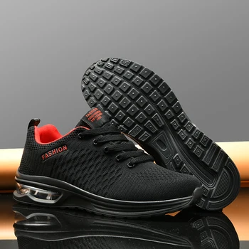 2023 Yeni erkek ayakkabısı Nefes Sneakers Siyah Hafif Büyük Boy 47 rahat ayakkabılar Yüksek Kaliteli Örgü Yürüyüş Spor Ayakkabı Erkek Tenis 5