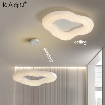 Beyaz krem tavan ışık oturma odası için yaratıcı çerez kolye ışık Modern basit kolye ışık iç aydınlatma armatürü