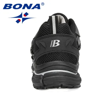 BONA 2022 Yeni Tasarımcılar Popüler koşu ayakkabıları Erkekler Açık spor ayakkabılar Rahat Atletik Eğitim Yürüyüş Koşu Ayakkabısı 1