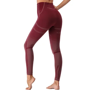 Yüksek Bel Yoga Pantolon kadın Sıkı Yüksek Bel Şeftali Kalça Dış Giyim Kalça Kaldırma Spor fitness pantolonları Yoga Giysileri Kadın 4