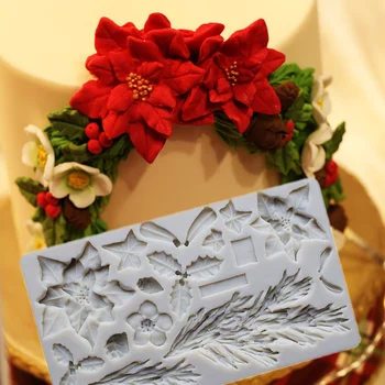 Büyük Akçaağaç Dal Silikon Kek Kalıbı Reçine Çiçek Kalıp Doğum Günü Tatil Hediye Düğün Mutfak Pişirme Dekorasyon Aracı Dıy İçin