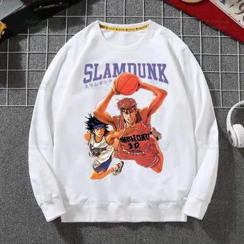 Slam Dunk Moda Hoodies Bahar Sonbahar Rahat Hoodies japon animesi SLAM DUNK Tişörtü Hanamichi Sakuragi erkek Üstleri