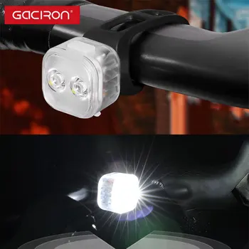 GACIRON W07 Yol Bisiklet Uyarı Ön ışık Su Geçirmez MTB Bisiklet Başkanı İşık Şarj Edilebilir Gece Güvenlik Hızlı Geçiş Uyarı Lambası Yeni