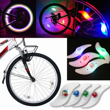 2 Paket Tekerlek konuştu ışıkları renk değiştiren LED Bisiklet Bisiklet tekerlek ışığı Bisiklet Assessoires bisiklet led ışık Bisiklet led ışık 1