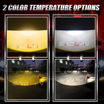 2.5 İnç Bi LED Sis Farları Ford FOCUS 2 İçin 3 MK2 MK3 / FİESTA / FUSİON / TRANSİT / Subaru Outback / Honda / Mitsubishi LED PTF sis lensi 3