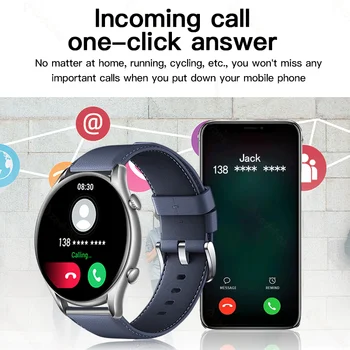 2022 Moda akıllı saat Kadınlar Özel Arama HD Arama Spor Saatler Erkekler nabız monitörü Su Geçirmez Smartwatch Android IOS İçin 1