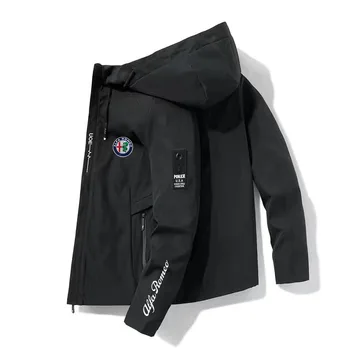 Alfa Romeo logo Avrupa giyim açık kamp tırmanma ceket 2022 yeni erkek nefes hoodie rüzgarlık macera takım elbise