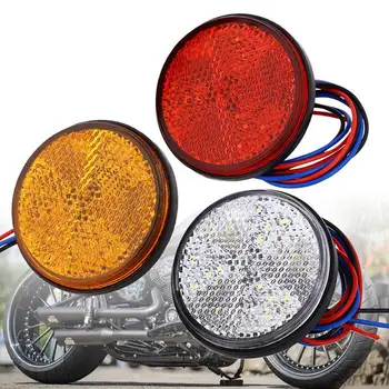 24 LED motosiklet fren Lambası uyarı Lambası motosiklet fren lambası yansıtıcı ışık fren Stop lambası 12V 24V Kamyon römork 3