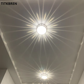 Modern LED projeksiyon tavan ışıkları akrilik abajur salonu giriş sundurma koridor yatak odası koridor lambaları koridor dekoratif fikstür