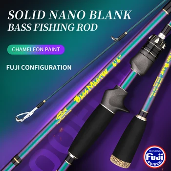 Katı nano boş M/MH iki eylem ile goofish® bassmaster bukalemun kaplama fuji 6'6