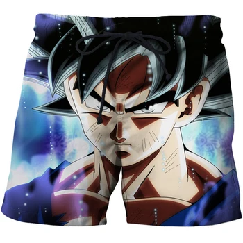 Goku 3D Baskı Şort Erkekler Gevşek Rahat Rahat Koşu Şort yaz şort erkekler spor şort pantolon bermuda anime erkek şort